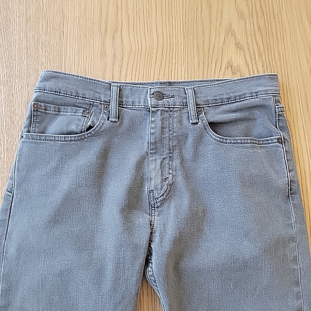 Levis 512 Jeans Men's 32x30 Slim Tapered Black Faded Stretch Casual Gray - Picture 2 of 10
